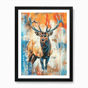 Elk Painting 1 Art Print