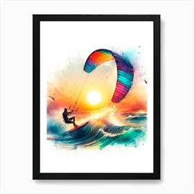 Kitesurfing sports Poster