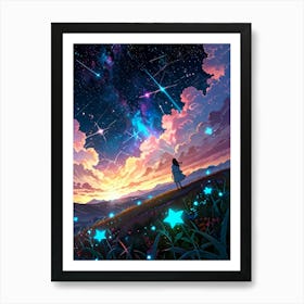 Starry Night Sky 18 Art Print