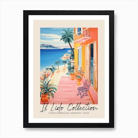 Costa Smeralda, Sardinia   Italy Il Lido Collection Beach Club Poster 7 Art Print