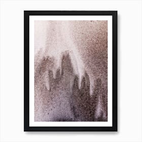 Abstract watercolor black paint background. 46 Art Print