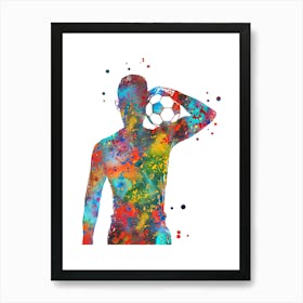 Male Soccer Player 1 Poster