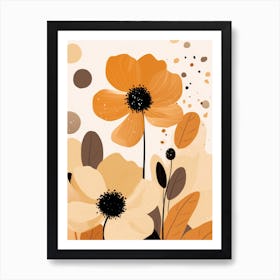 Orange Flowers Art Print