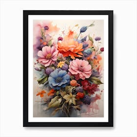 Flowers In A Vase 5 Art Print