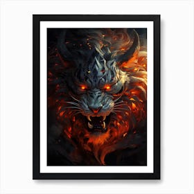 Tiger Art Art Print