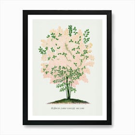 Refocus Your Energy on You. Quote and Vintage Tree Art Print