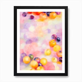 Blueberry Painting Fruit Art Print