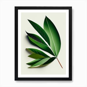 Tea Tree Leaf Vibrant Inspired 2 Art Print