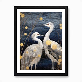 Two Cranes 3 Art Print