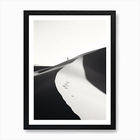 Sahara Desert, Black And White Analogue Photograph 1 Art Print