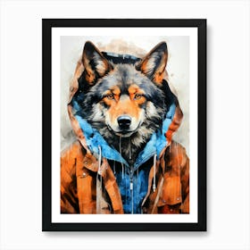 Wolf Painting animal Art Print