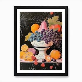 Art Deco Fruit Bowl 1 Affiche