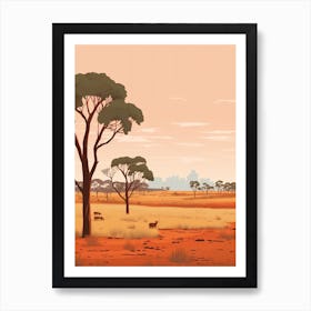 Australia 1 Travel Illustration Art Print