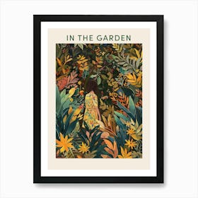 In The Garden Poster Yellow 3 Art Print