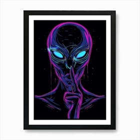 Alien Hand Gesture 1 Art Print