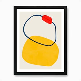 Expressive abstract shapes 1 1 Art Print