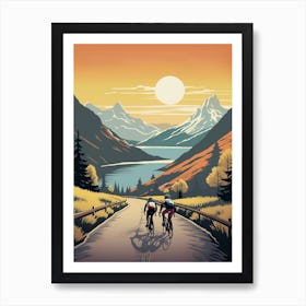 Haute Route France 1 Vintage Travel Illustration Art Print