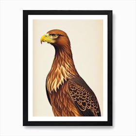 Golden Eagle James Audubon Vintage Style Bird Art Print