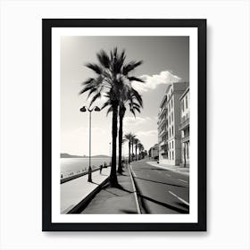 Nice, France, Photography In Black And White 3 Art Print