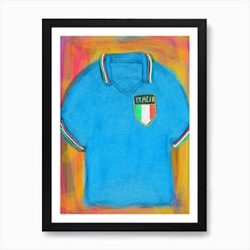 Italy Soccer Jersey 1982 Póster