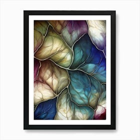 Stained Glass Background Art Print