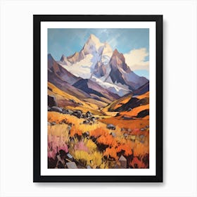 Mount Kenya Kenya 1 Mountain Painting Art Print