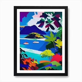 Lombok Indonesia Colourful Painting Tropical Destination Art Print