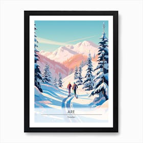 Are In Sweden, Ski Resort Poster Illustration 2 Art Print