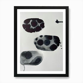 Black And White Dots Art Print