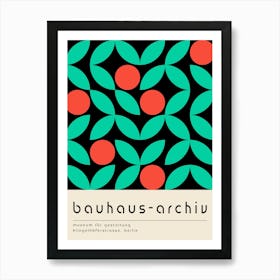 Green And Red Bauhaus Art Print