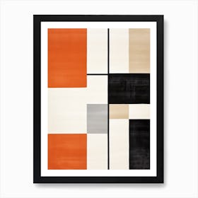 Retro Radiance; Geometric Art In The Mid Century Art Print