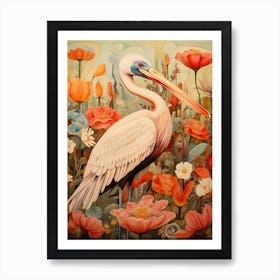 Pelican 4 Detailed Bird Painting Art Print