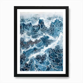 Ocean Waves 4 Art Print