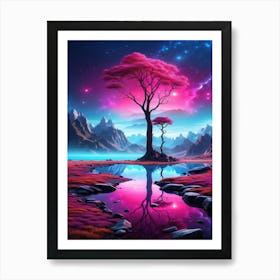 Tree In The Sky Art Print