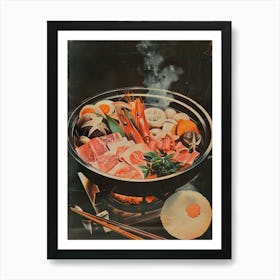 Sukiyaki Japanese Dish Mid Century Modern 3 Art Print