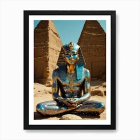 Egyptian Statue Art Print