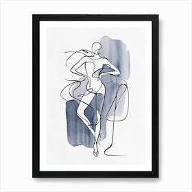 Woman Pose Art Print