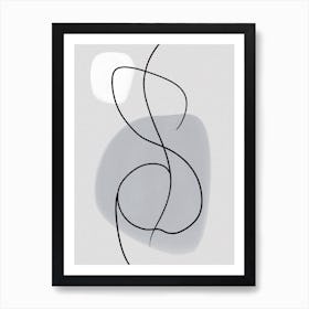 Curvy Lines 1 Art Print