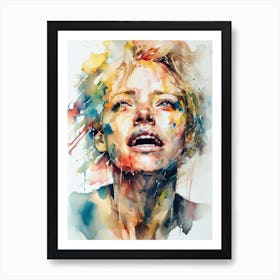 Amazed Moods Watercolor Art Print