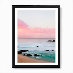 El Yunque Beach, Puerto Rico Pink Photography 1 Art Print