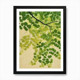 Pattern Poster Maidenhair Fern 2 Art Print