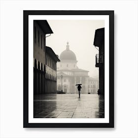 Bergamo, Italy,  Black And White Analogue Photography  3 Art Print