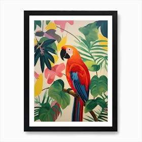 Tropical Parrot Art Print