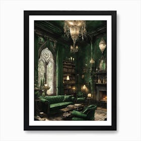 Gothic Living Room Art Print