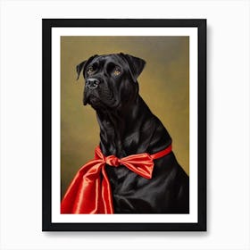 Cane Corso Renaissance Portrait Oil Painting Art Print