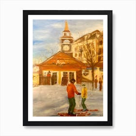 Ski resort Mont Tremblant Art Print