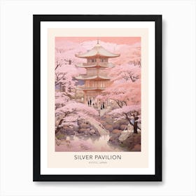 The Silver Pavilion Kyoto Japan Travel Poster Art Print