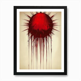 Bloody Spikes Art Print