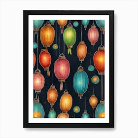 Chinese Lanterns 10 Art Print