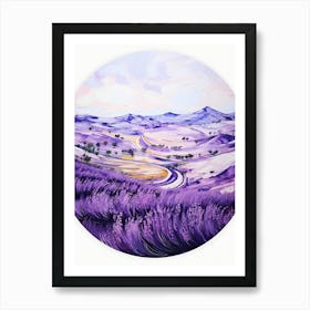 Lavender Fields 3 Art Print